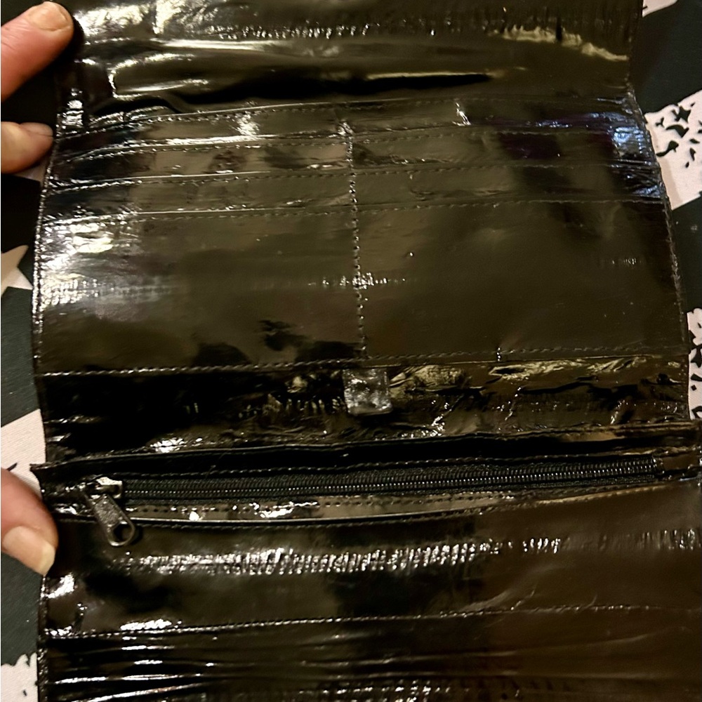 Elegant Black Eel skin wallet